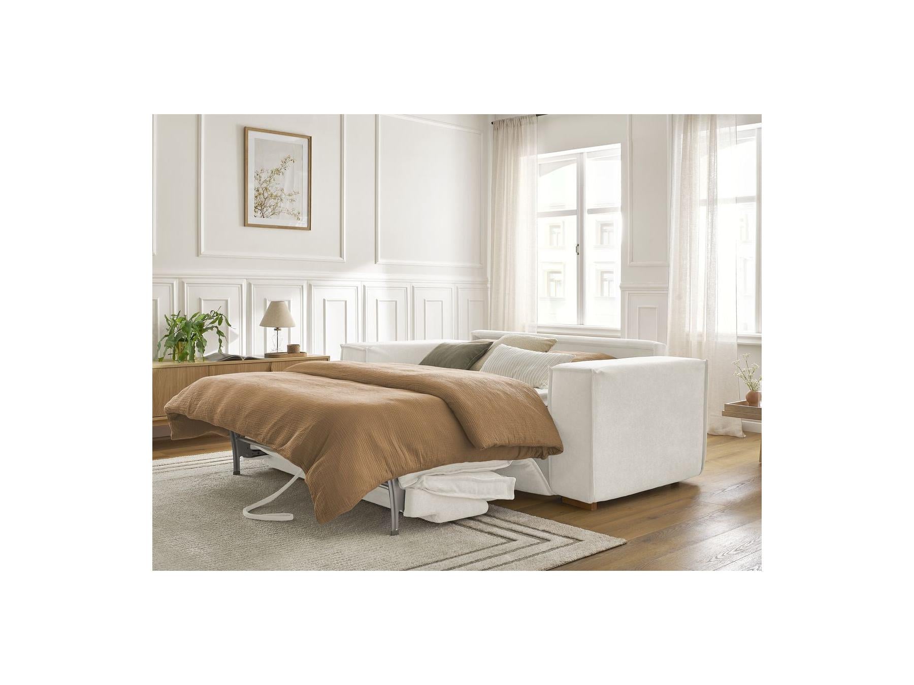 Chelsea - Canapé Droit Convertible Ouverture Express - Tissu Texturé - 140X200