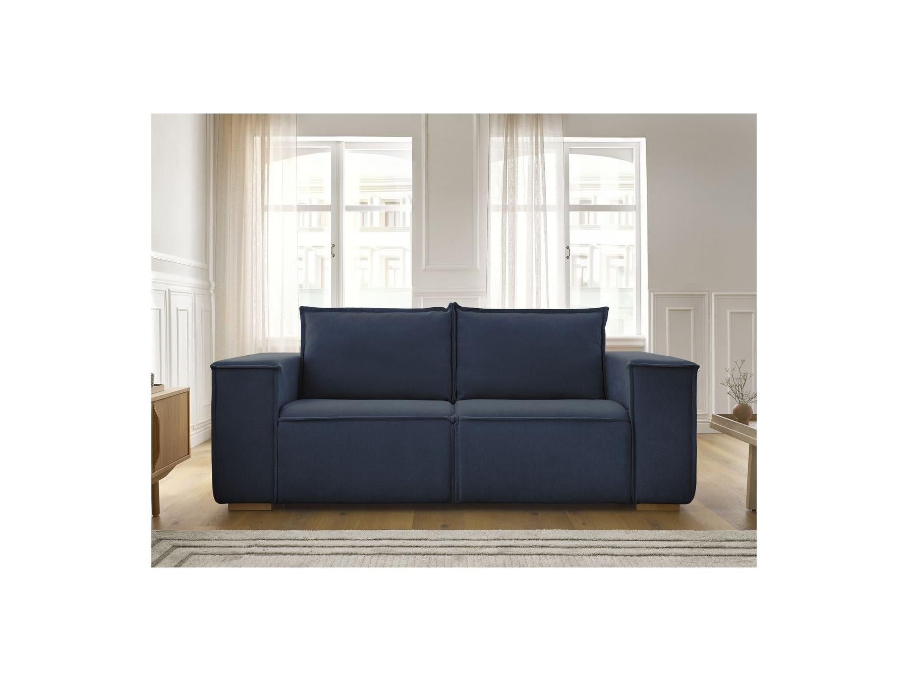 Chelsea - Canapé Droit Convertible Ouverture Express - Tissu Texturé - 140X200