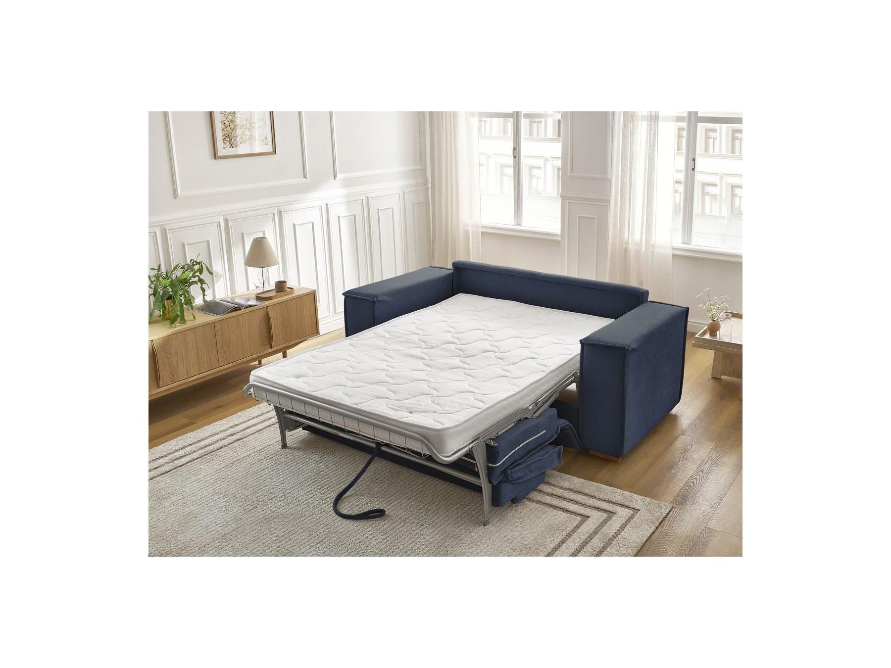 Chelsea - Canapé Droit Convertible Ouverture Express - Tissu Texturé - 140X200