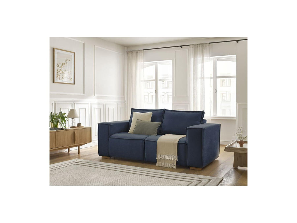 Chelsea - Canapé Droit Convertible Ouverture Express - Tissu Texturé - 140X200
