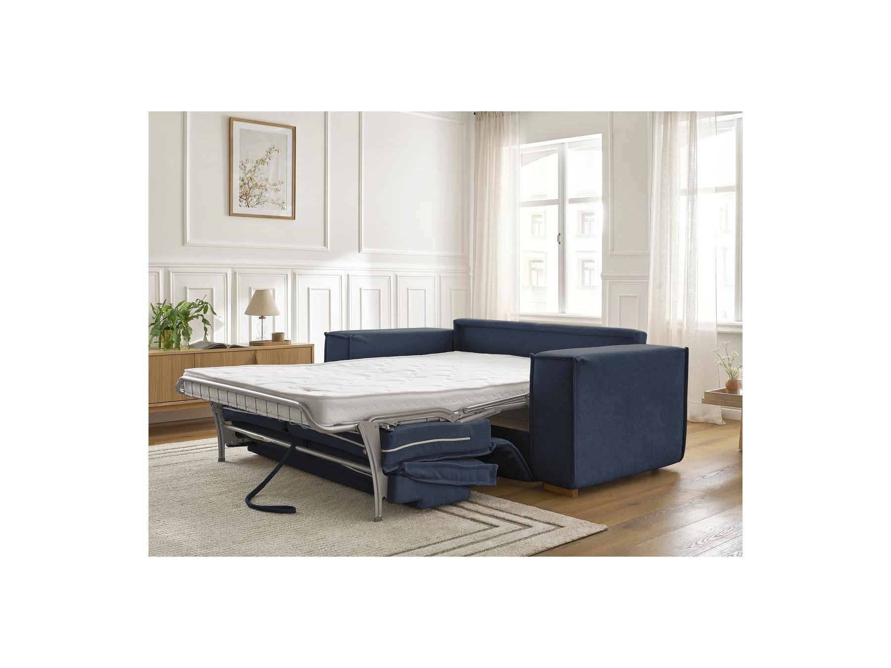 Chelsea - Canapé Droit Convertible Ouverture Express - Tissu Texturé - 140X200