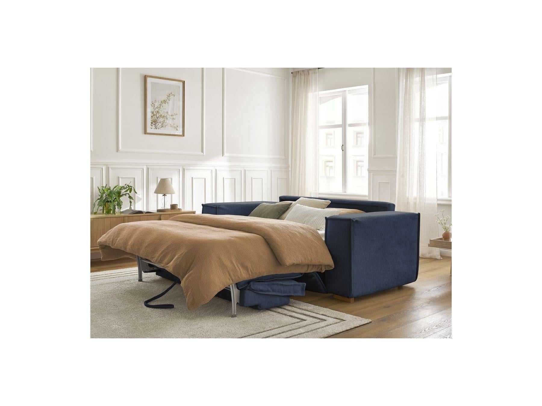Chelsea - Canapé Droit Convertible Ouverture Express - Tissu Texturé - 140X200