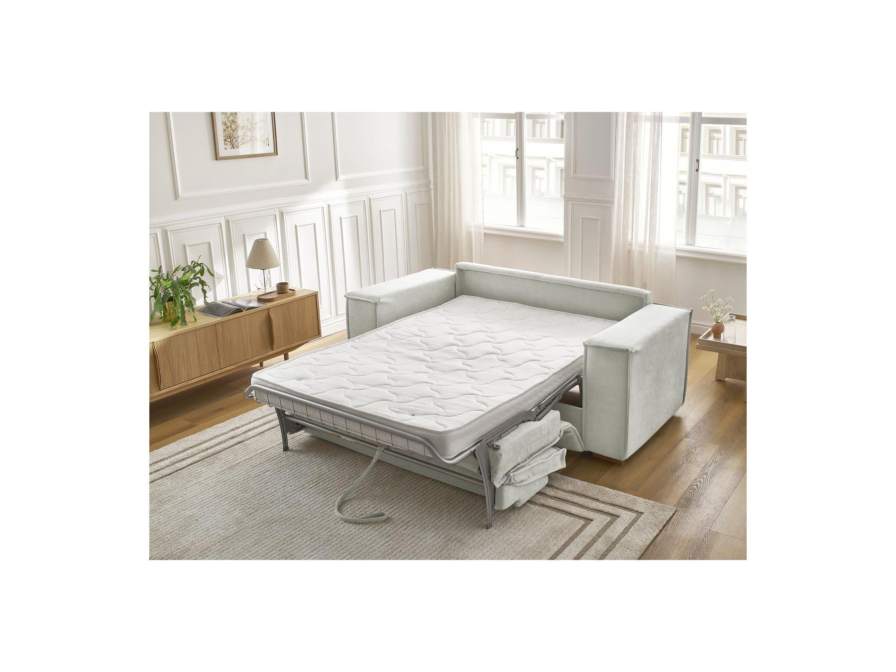 Chelsea - Canapé Droit Convertible Ouverture Express - Tissu Texturé - 140X200