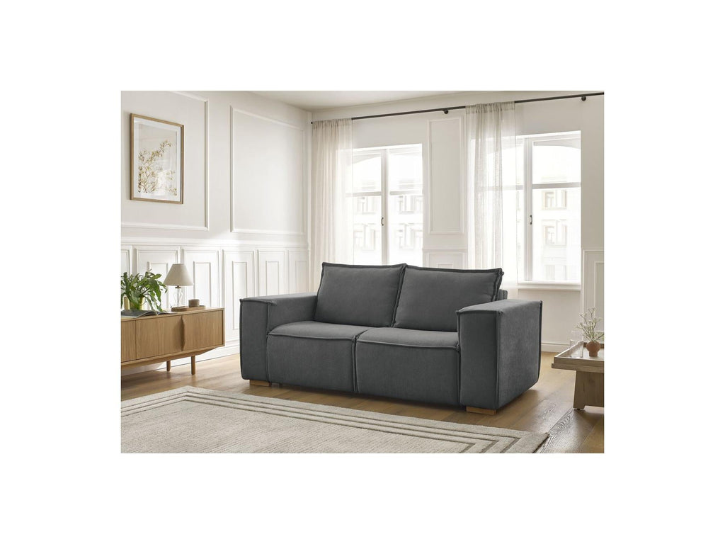 Chelsea - Canapé Droit Convertible Ouverture Express - Tissu Texturé - 160X200