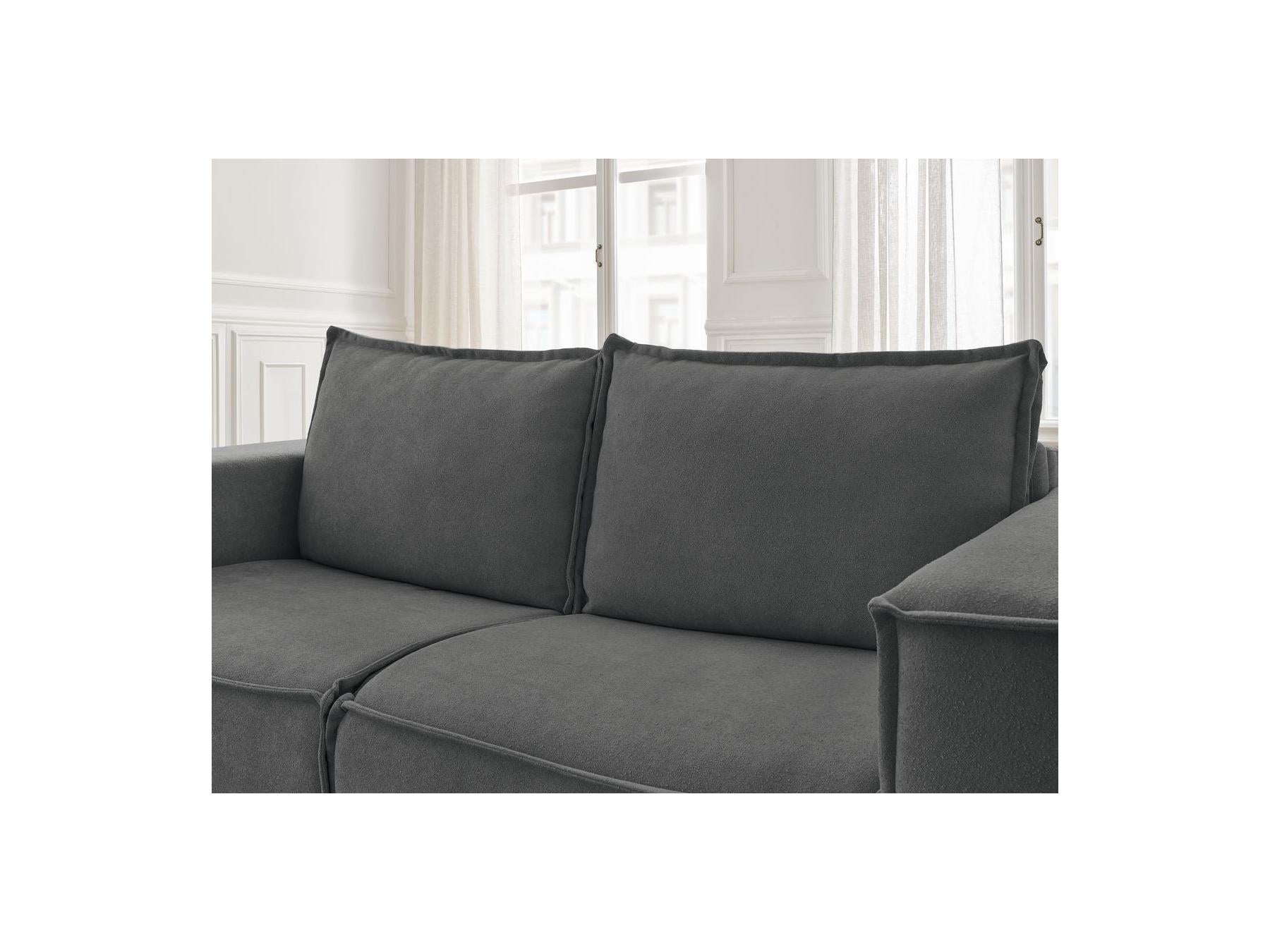 Chelsea - Canapé Droit Convertible Ouverture Express - Tissu Texturé - 140X200