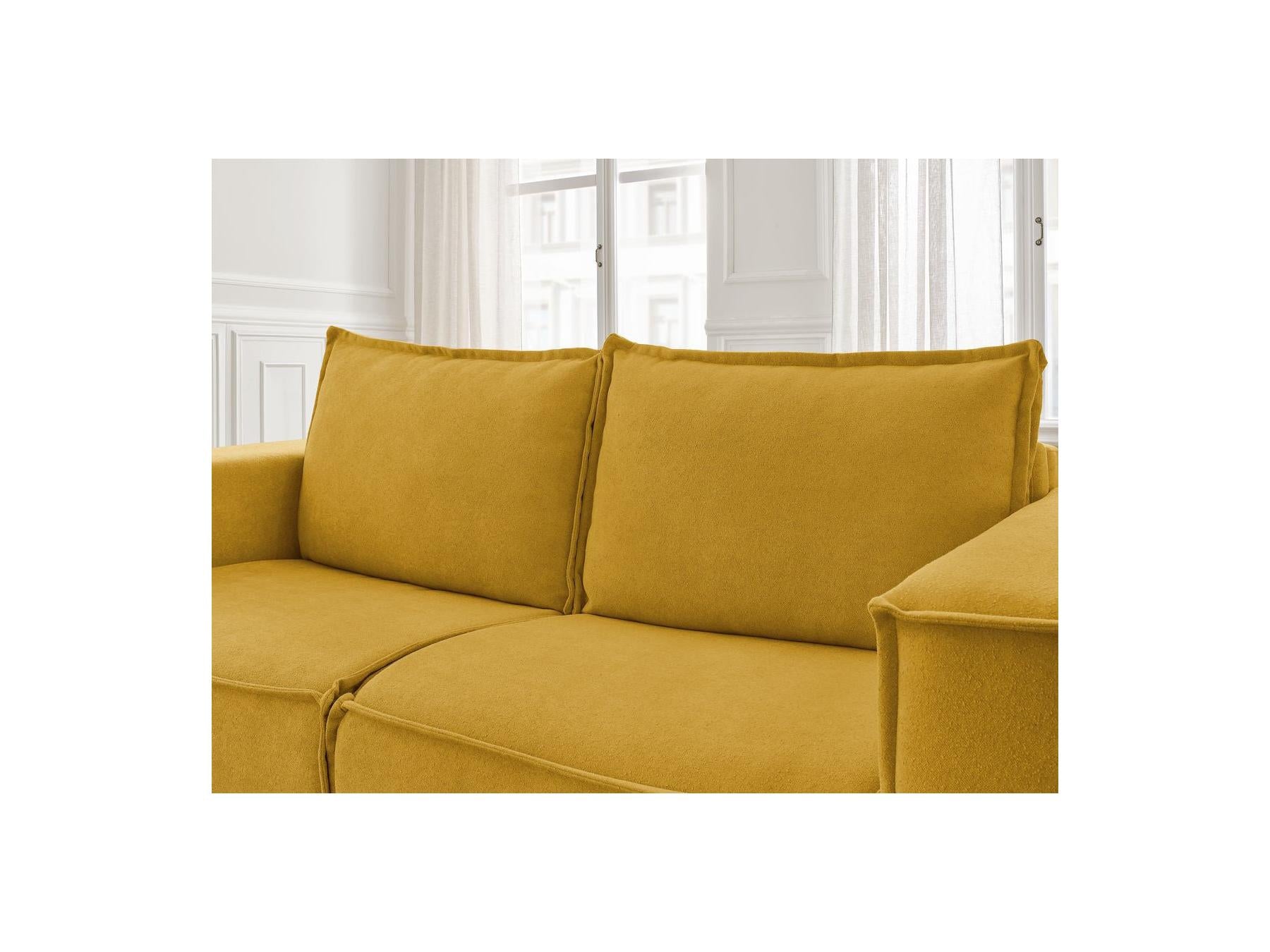 Chelsea - Canapé Droit Convertible Ouverture Express - Tissu Texturé - 140X200