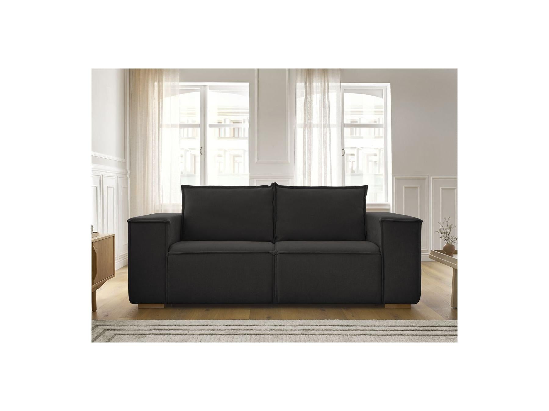 Chelsea - Canapé Droit Convertible Ouverture Express - Tissu Texturé - 140X200