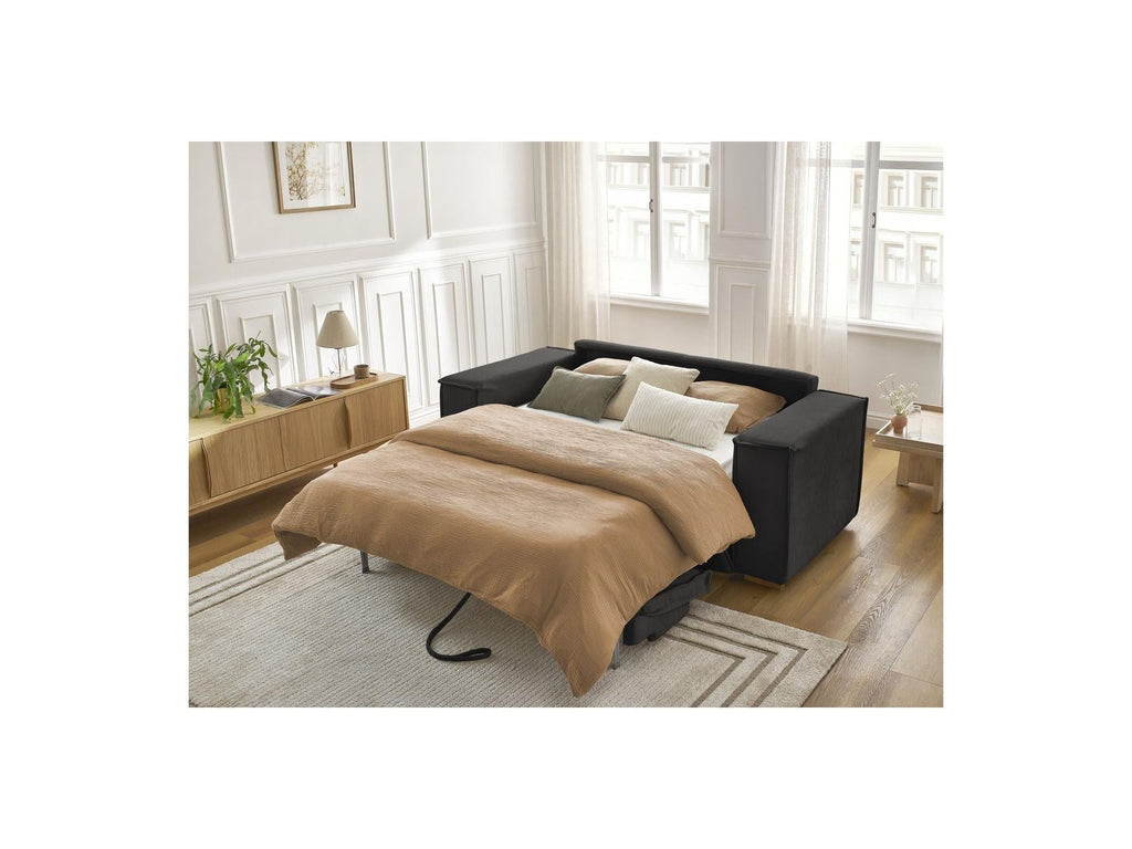 Chelsea - Canapé Droit Convertible Ouverture Express - Tissu Texturé - 140X200