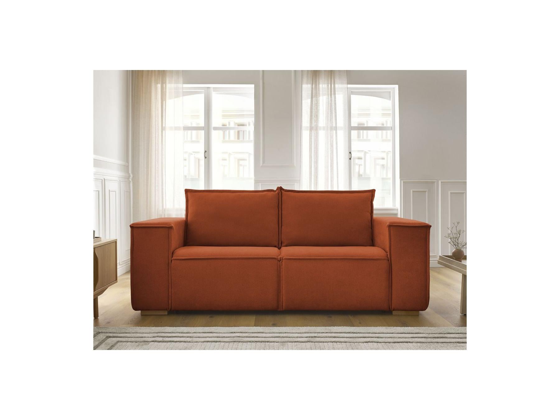 Chelsea - Canapé Droit Convertible Ouverture Express - Tissu Texturé - 140X200