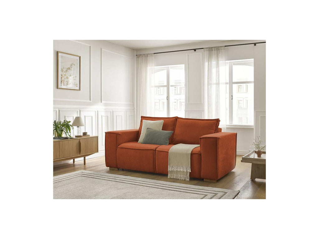 Chelsea - Canapé Droit Convertible Ouverture Express - Tissu Texturé - 140X200