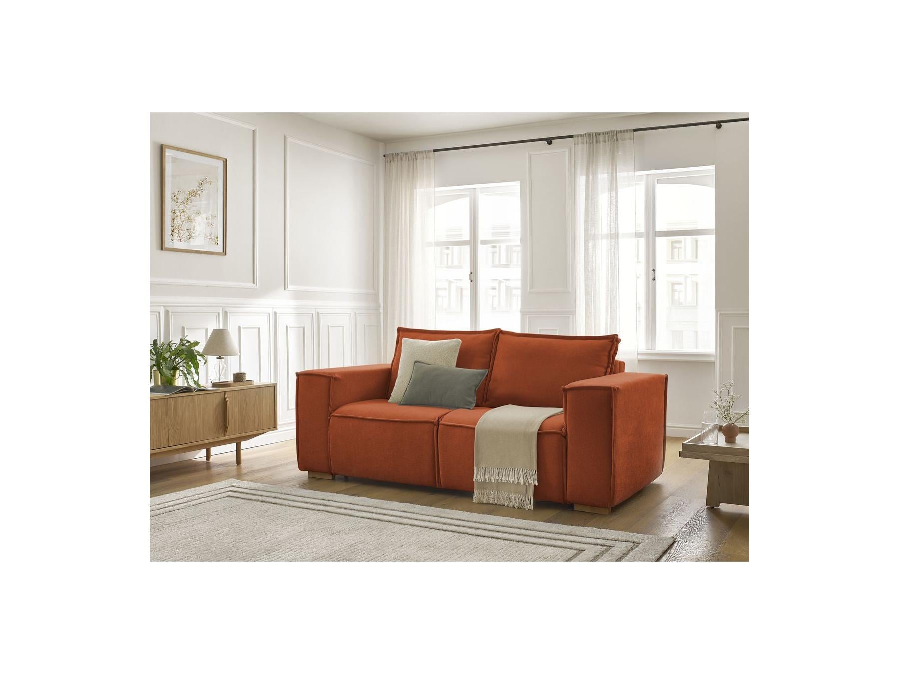 Chelsea - Canapé Droit Convertible Ouverture Express - Tissu Texturé - 140X200
