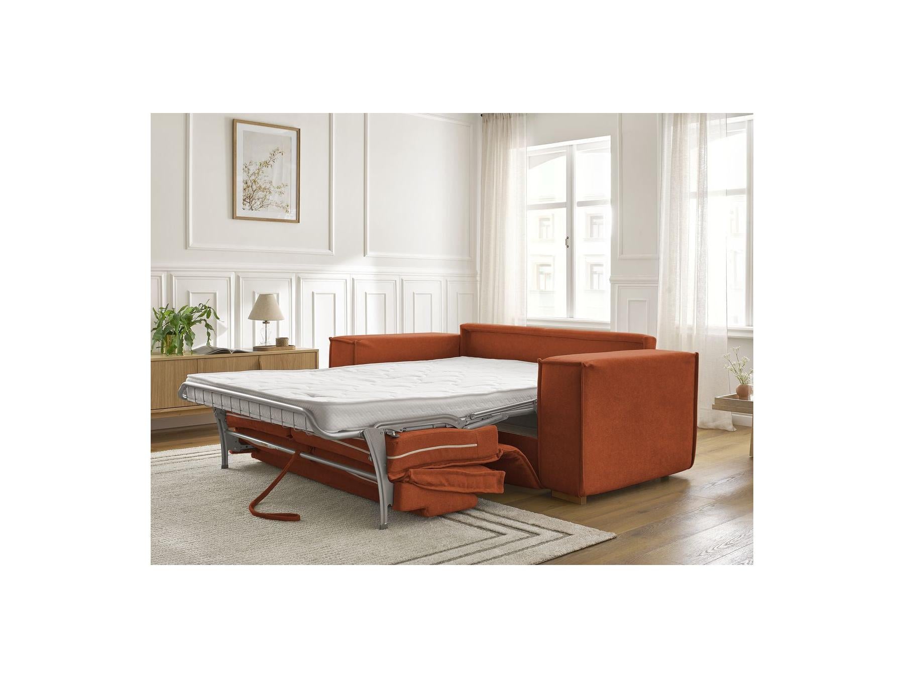 Chelsea - Canapé Droit Convertible Ouverture Express - Tissu Texturé - 140X200