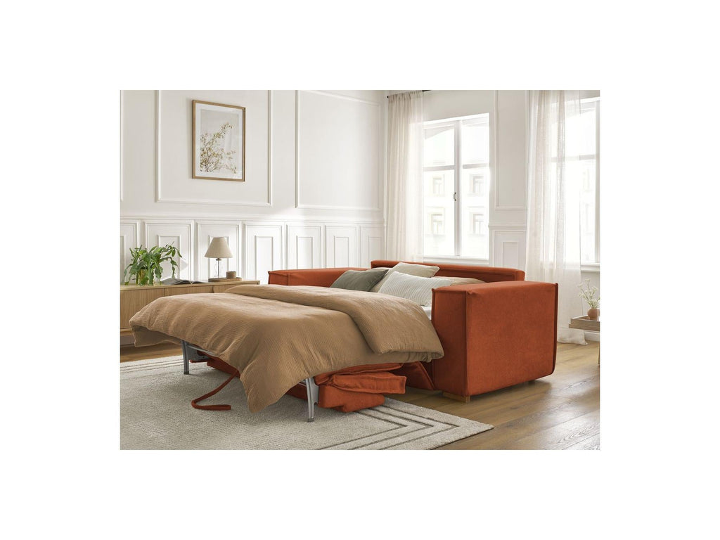 Chelsea - Canapé Droit Convertible Ouverture Express - Tissu Texturé - 140X200