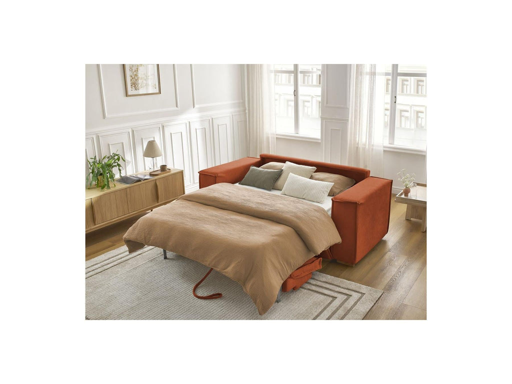 Chelsea - Canapé Droit Convertible Ouverture Express - Tissu Texturé - 140X200