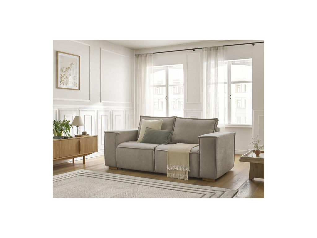Chelsea - Canapé Droit Convertible Ouverture Express - Tissu Texturé - 140X200