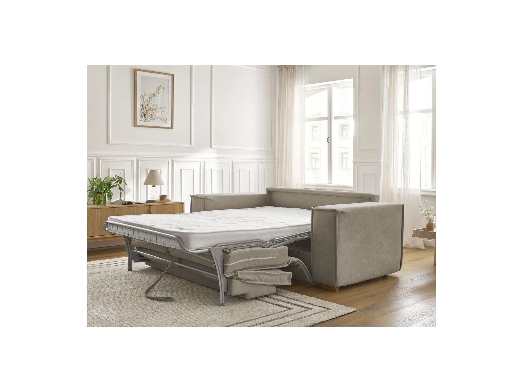 Chelsea - Canapé Droit Convertible Ouverture Express - Tissu Texturé - 140X200