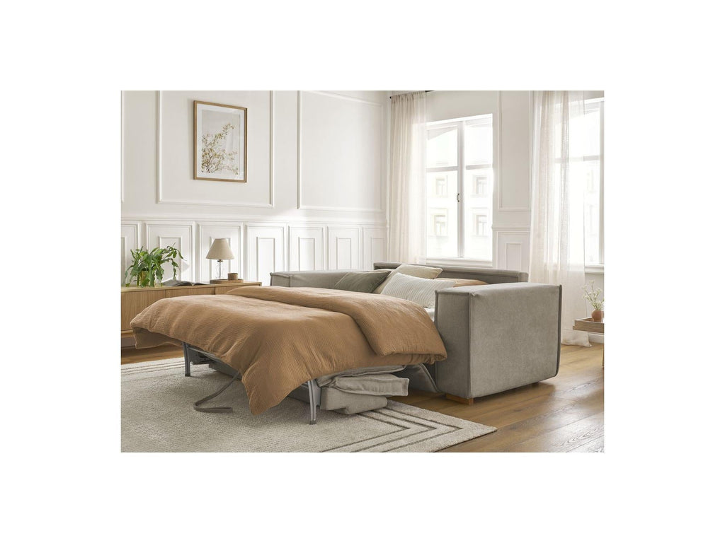 Chelsea - Canapé Droit Convertible Ouverture Express - Tissu Texturé - 140X200