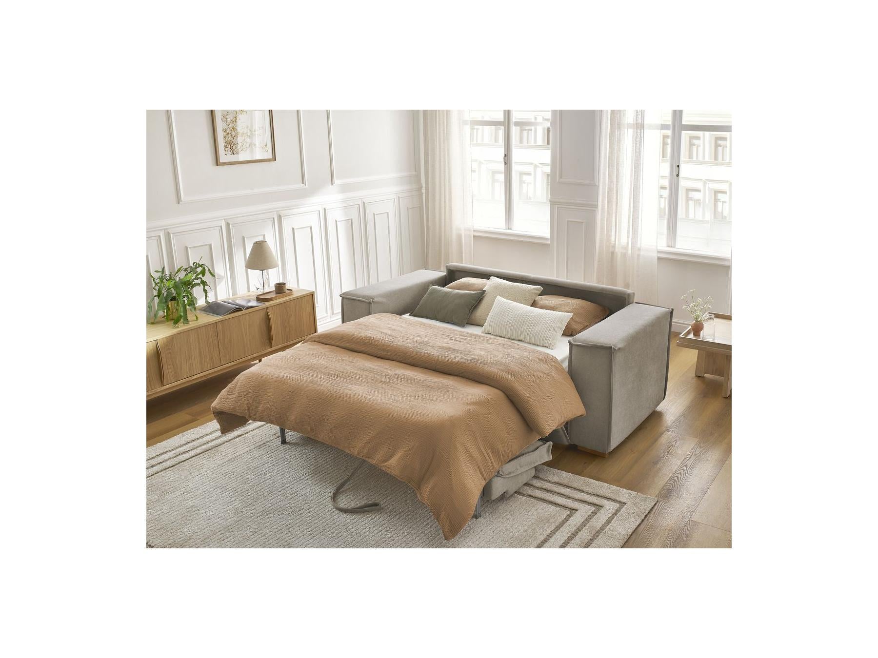 Chelsea - Canapé Droit Convertible Ouverture Express - Tissu Texturé - 140X200