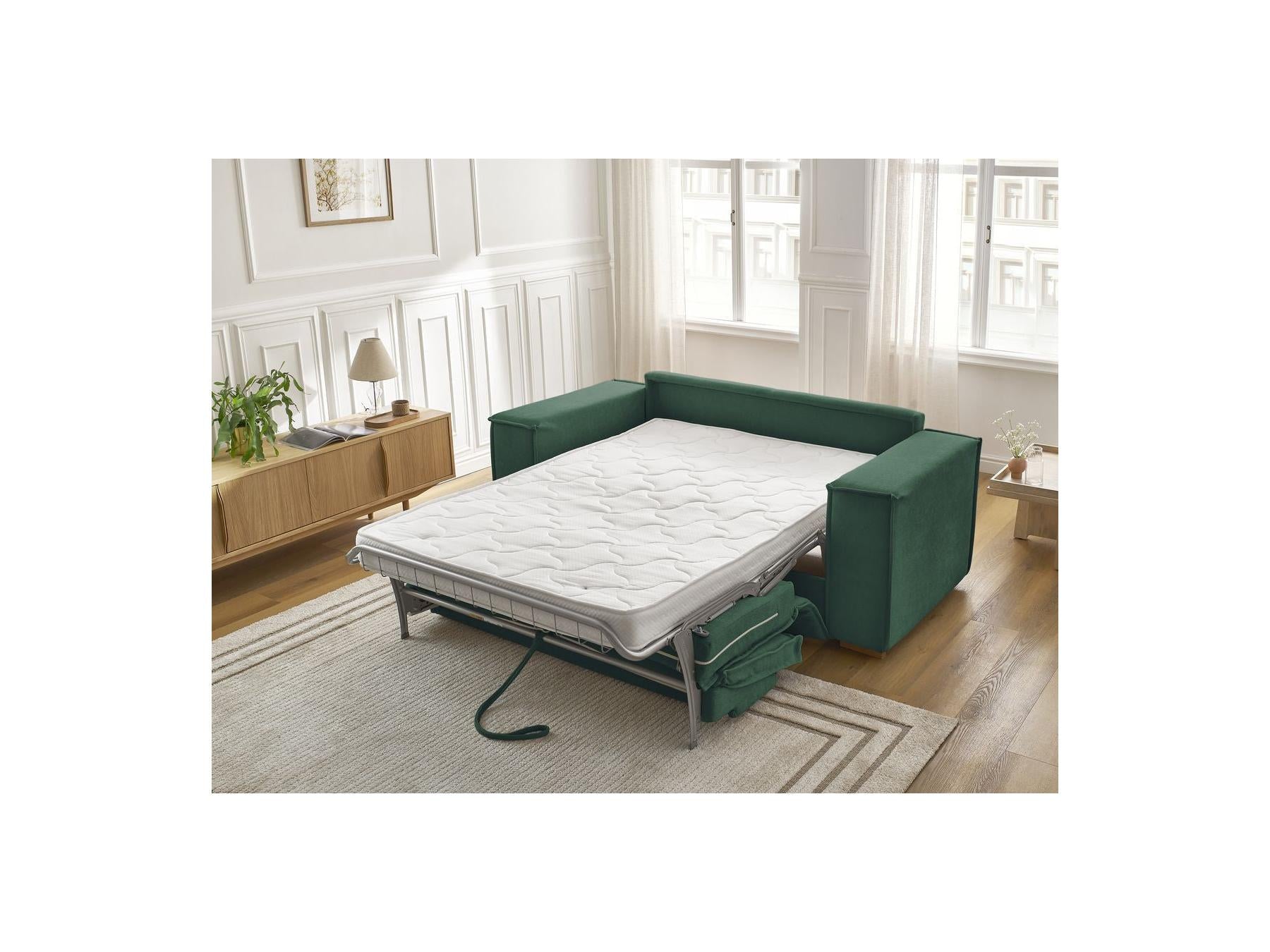 Chelsea - Canapé Droit Convertible Ouverture Express - Tissu Texturé - 140X200