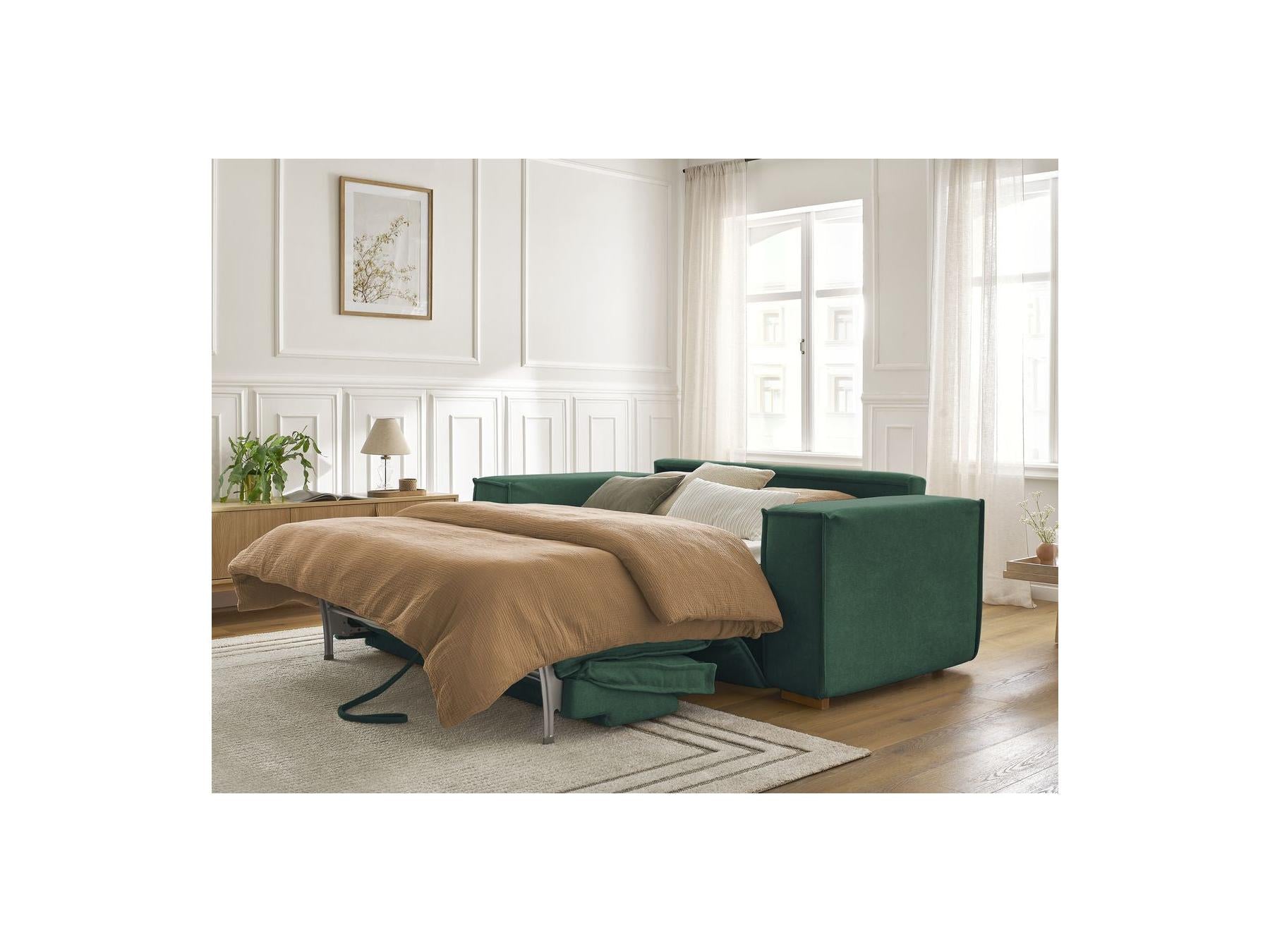 Chelsea - Canapé Droit Convertible Ouverture Express - Tissu Texturé - 140X200