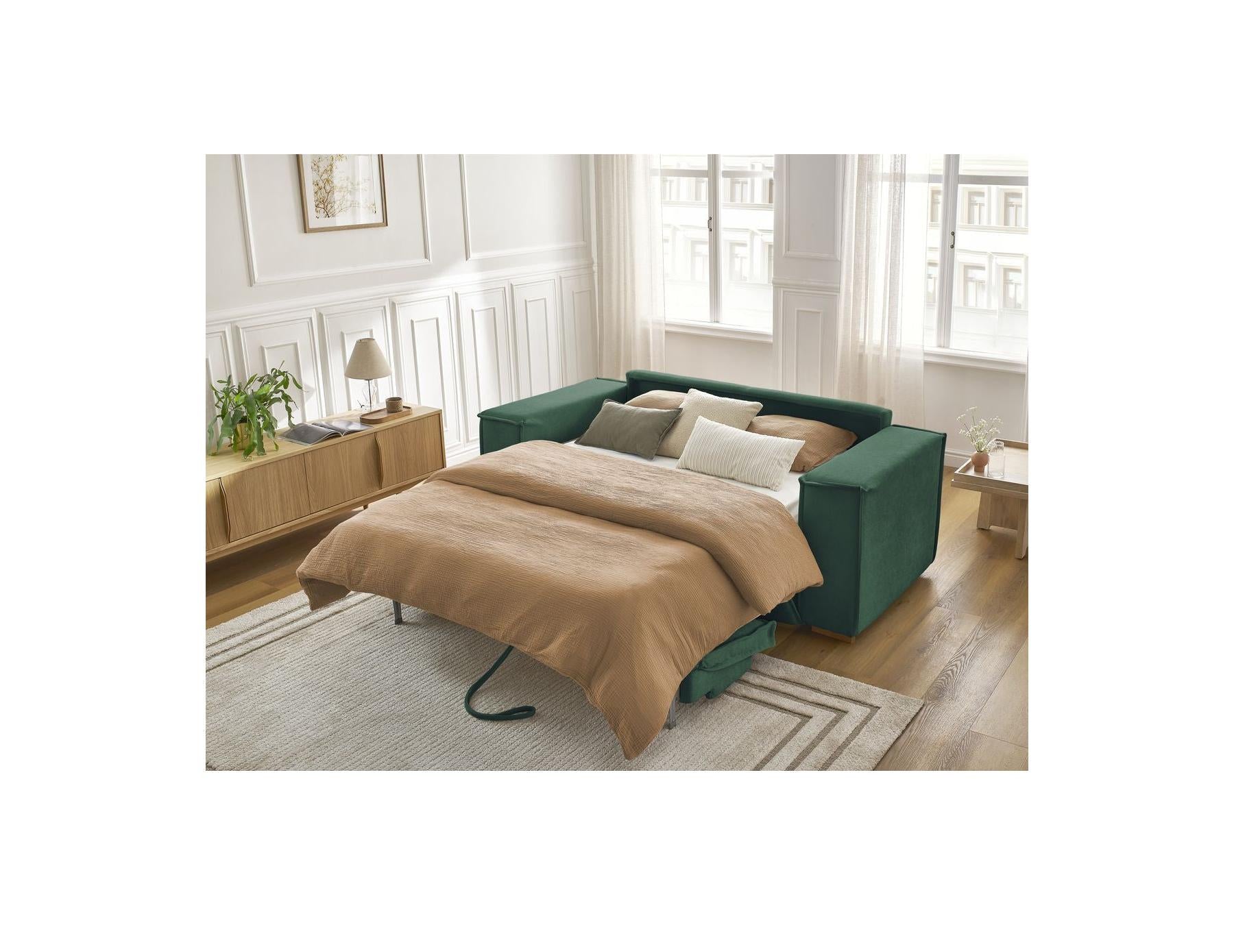 Chelsea - Canapé Droit Convertible Ouverture Express - Tissu Texturé - 140X200