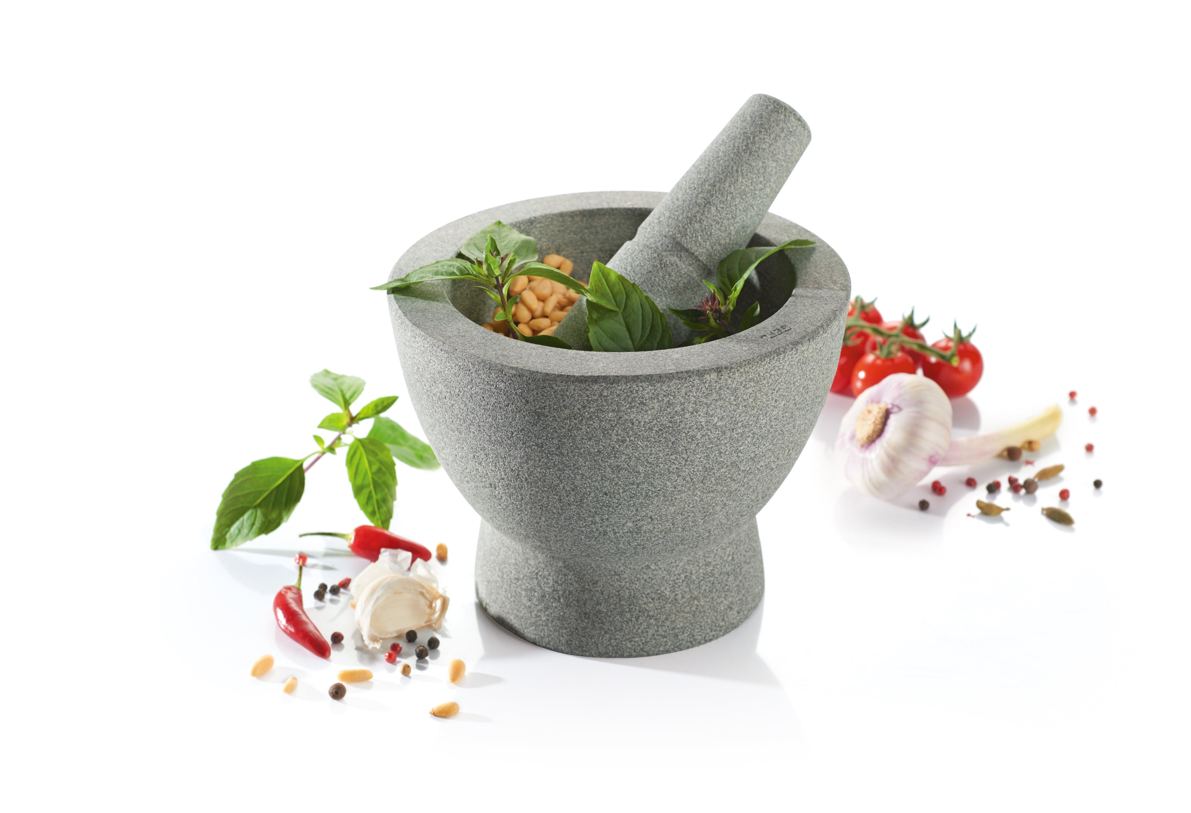 Crunchy - Mortier - Granit - 17cm - Gris