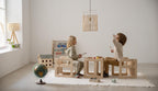 Set De 2 Chaises/Tables Montessori - Naturel