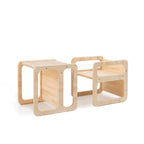 Set De 2 Chaises/Tables Montessori - Naturel