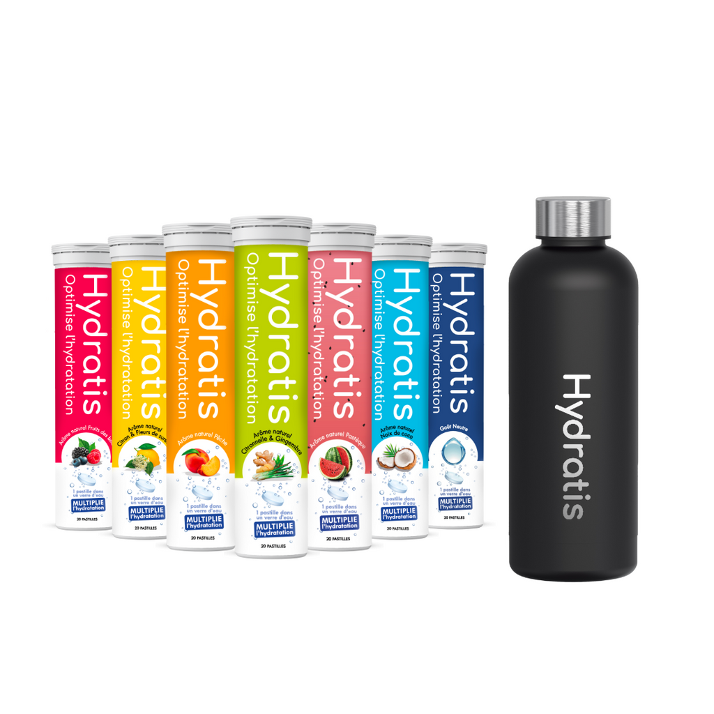 Pack Gourde Noire + 7 Tubes