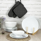 Sven Blanc - Service 18 Pièces - Porcelaine - Blanc