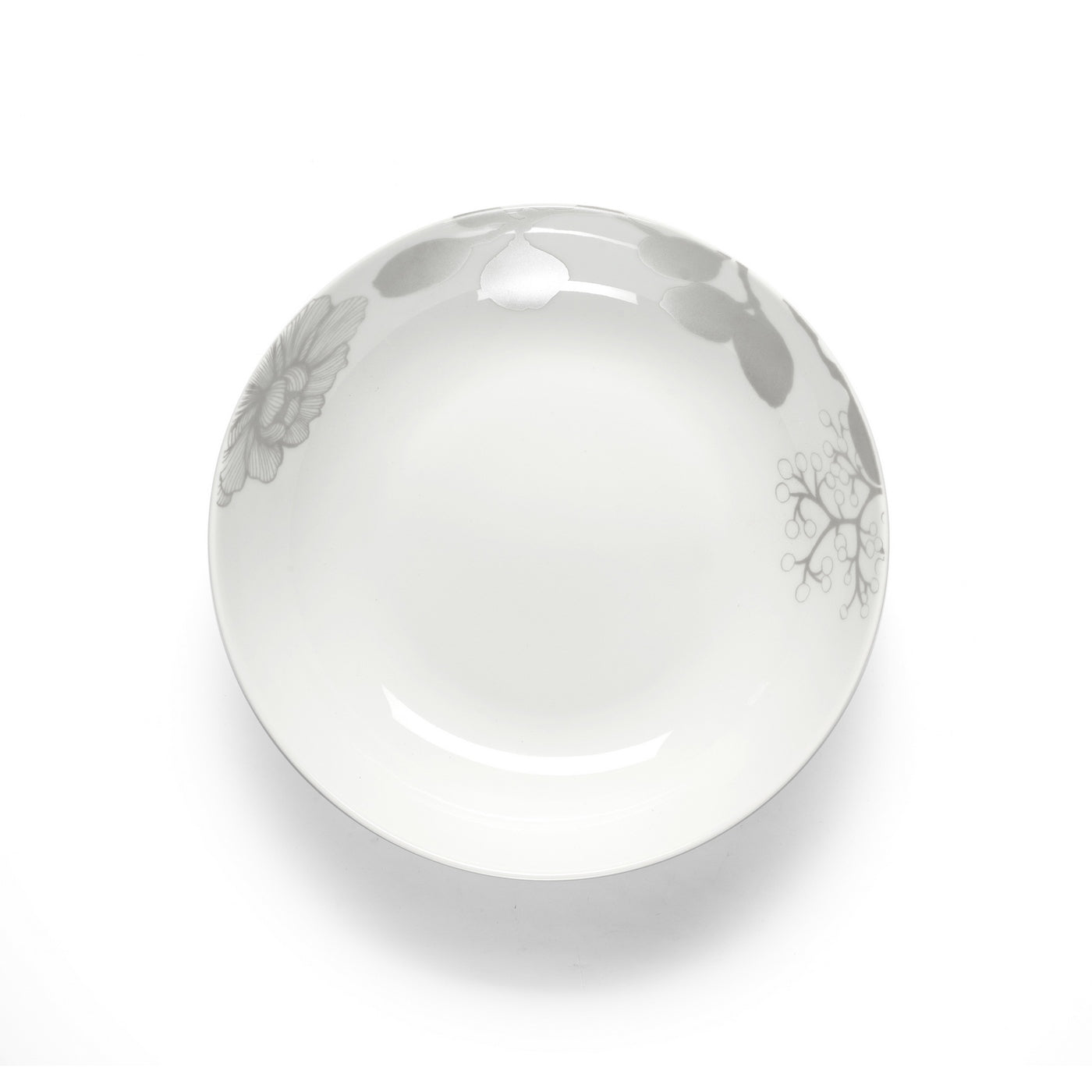 Gardena - Service 18 Pièces - Porcelaine - Blanc/Gris