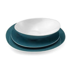 Sven Bleu Canard - Service 18 Pièces - Porcelaine - Bleu Canard