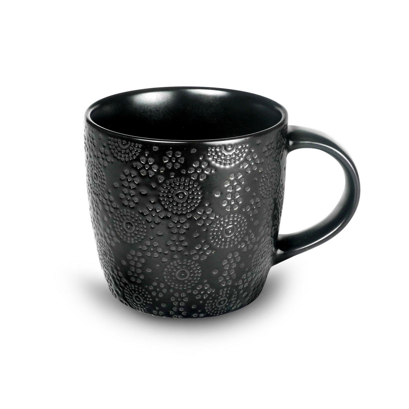 Black Japan - 6 Tasses Café/Thé - Grès - Noir