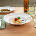 Trattoria - 4 Assiettes À Pâtes 26 Cm - Porcelaine - Blanc