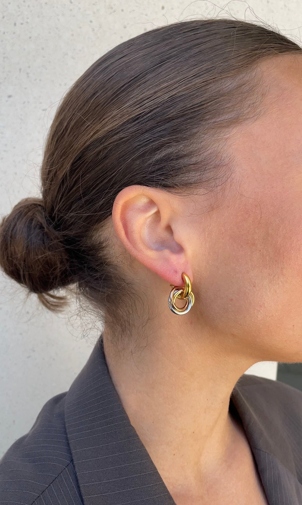 Boucles D'Oreilles Asymmetric Circle