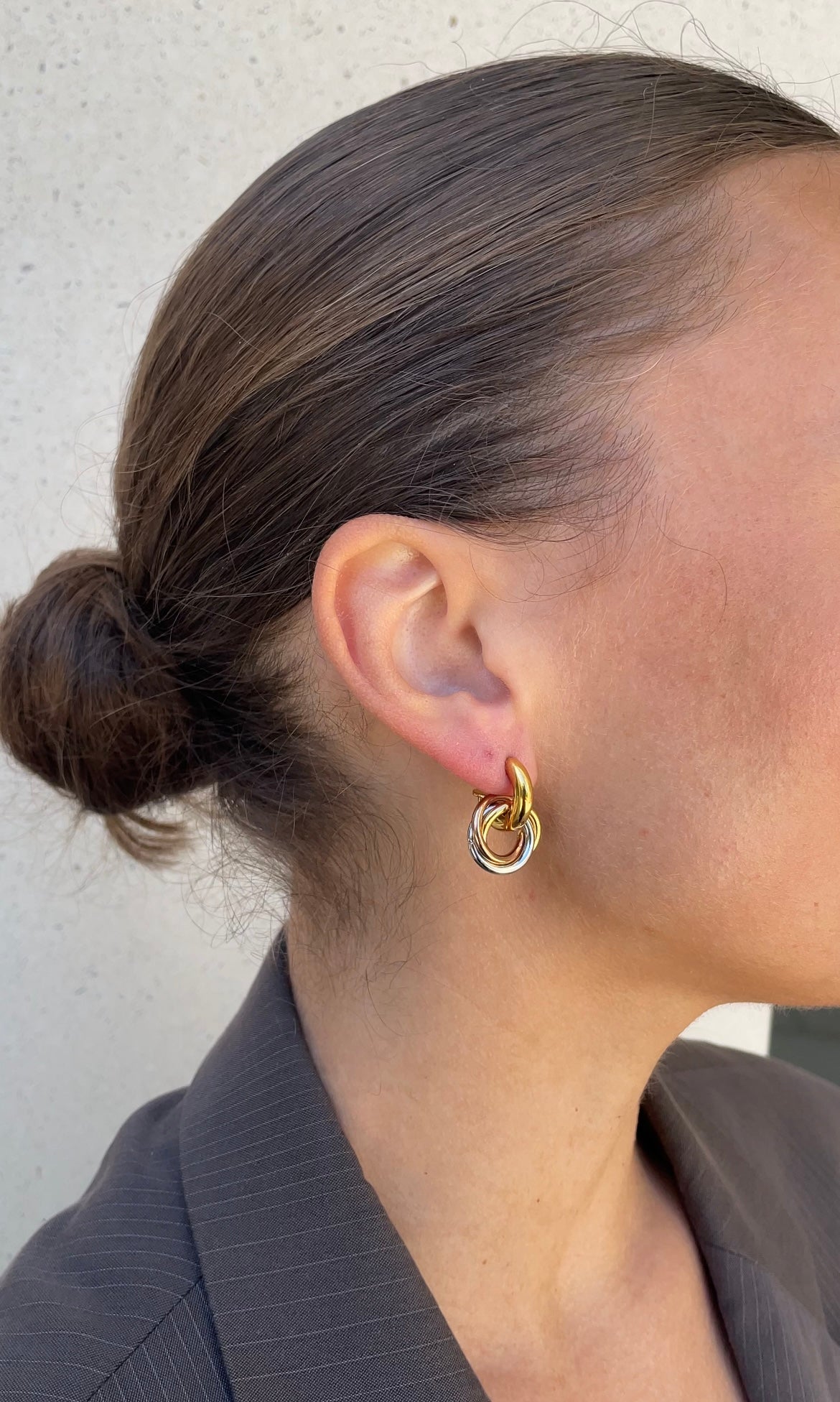 Boucles D'Oreilles Asymmetric Circle