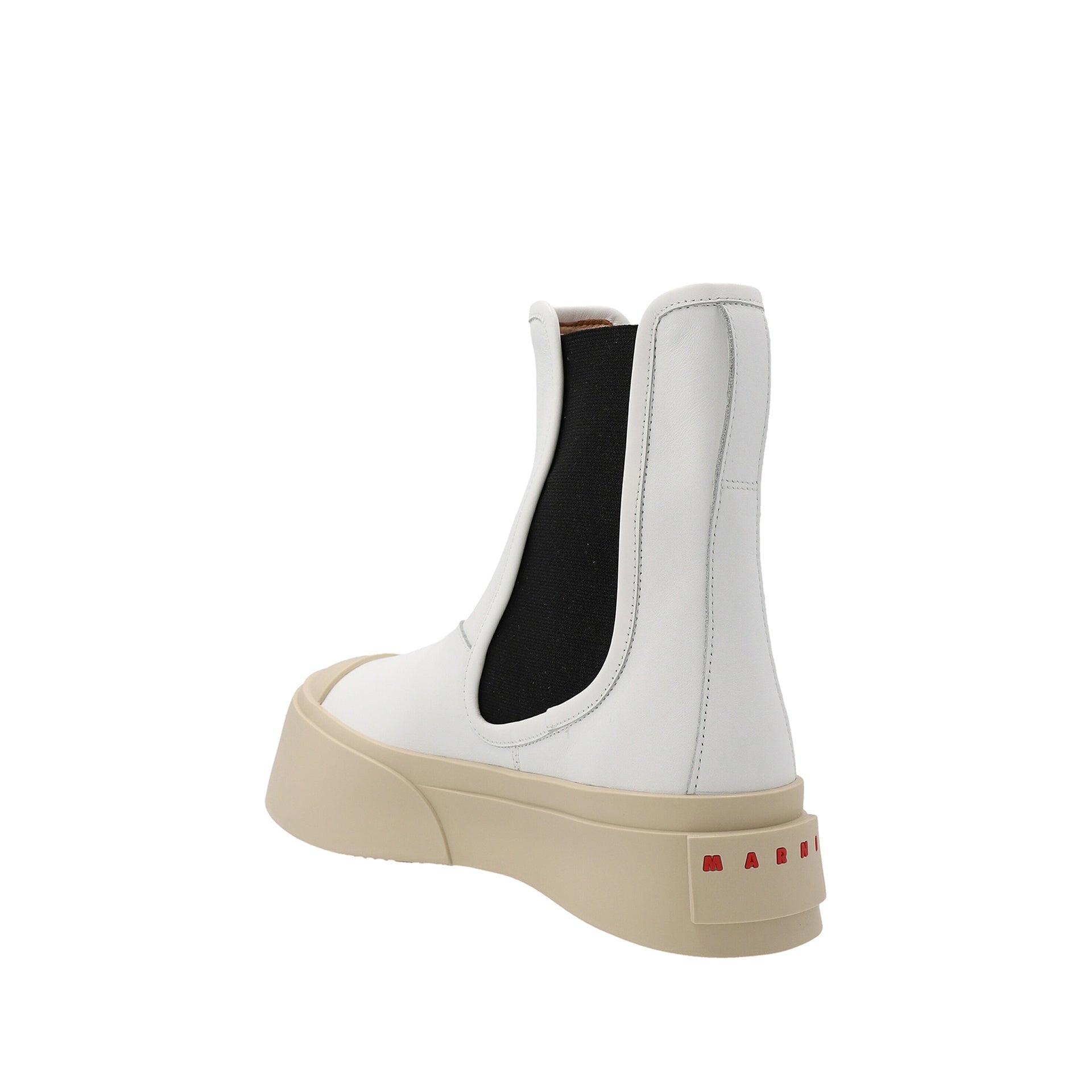 Bottes Marni Pablo Leather - White - Femme