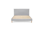 Sary - Lit Avec Lattes Massives - Pieds En Bois Naturel