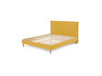 Sary - Lit Avec Lattes Massives - Pieds En Bois Naturel