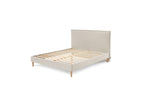 Sary - Lit Avec Lattes Massives - Pieds En Bois Naturel