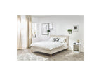 Sary - Lit Avec Lattes Massives - Pieds En Bois Naturel