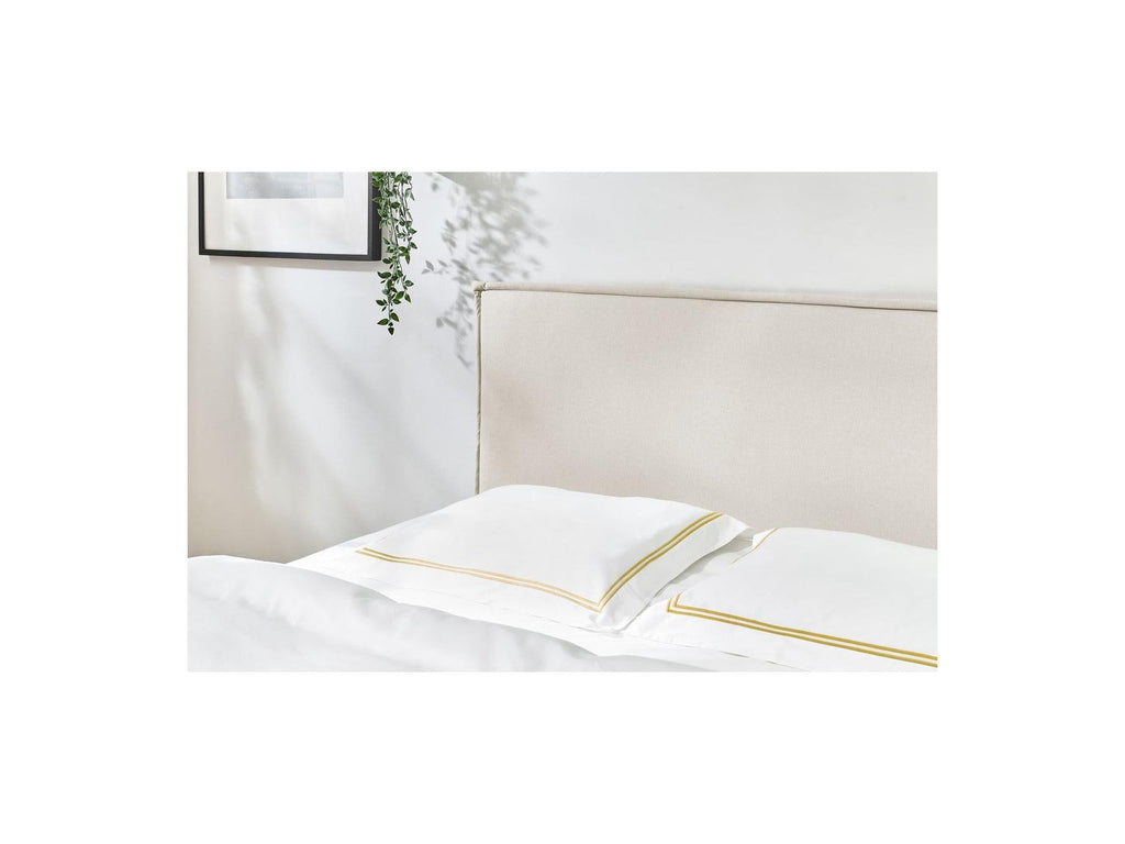 Sary - Lit Avec Lattes Massives - Pieds En Bois Naturel