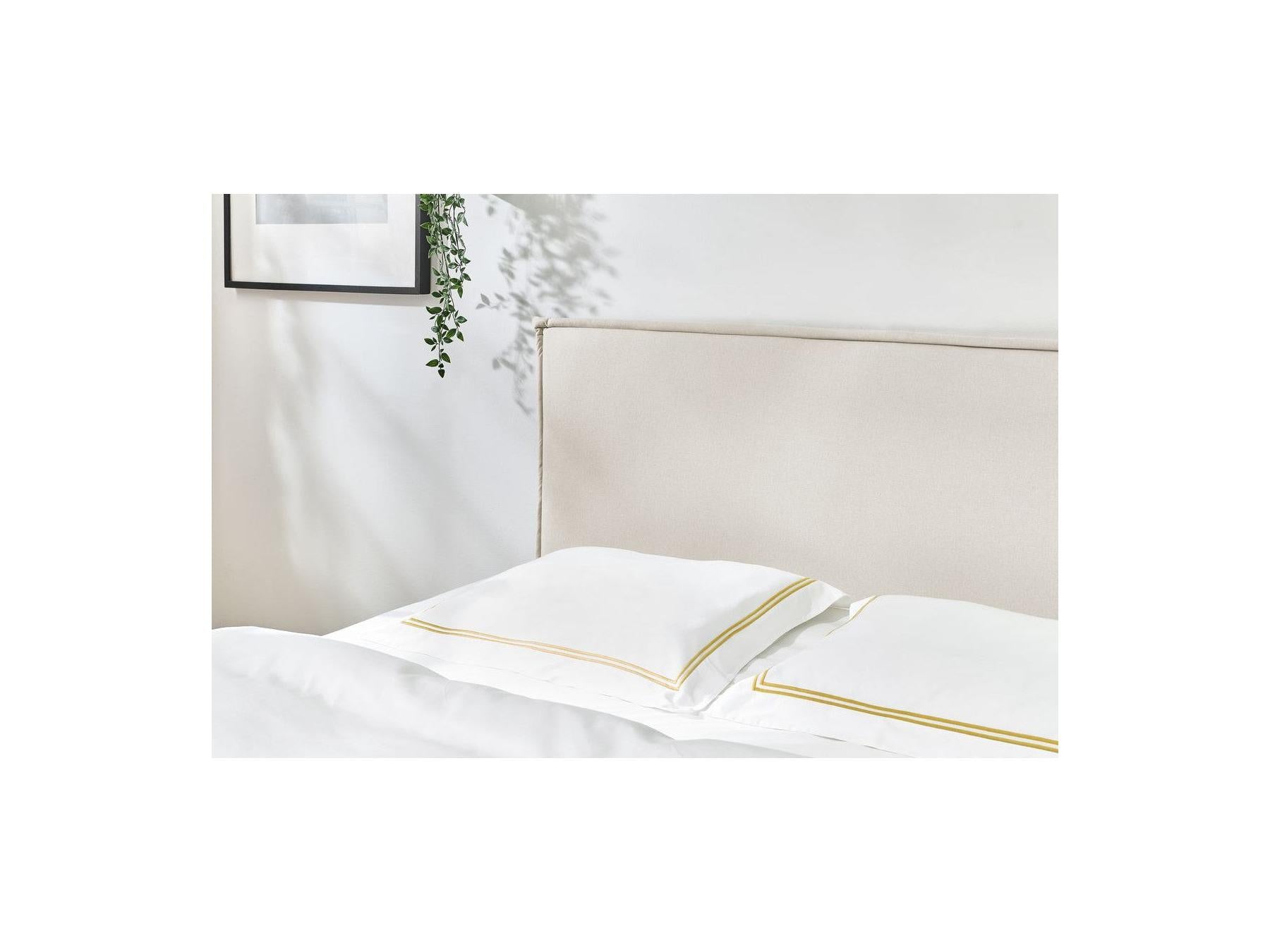 Sary - Lit Avec Lattes Massives - Pieds En Bois Naturel