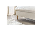 Sary - Lit Avec Lattes Massives - Pieds En Bois Naturel