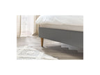 Sary - Lit Avec Lattes Massives - Pieds En Bois Naturel