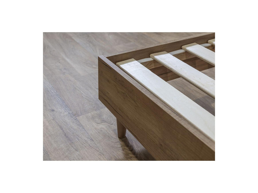 Oceane - Lit Avec Lattes Massives - Velours