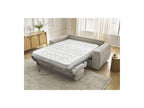 Hugo - Canapé Droit Convertible Ouverture Express - Tissu Texturé - 140X190