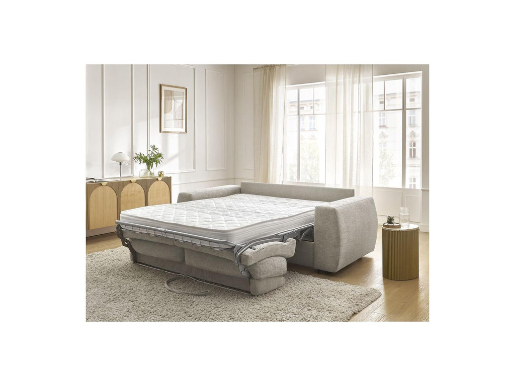 Hugo - Canapé Droit Convertible Ouverture Express - Tissu Texturé - 160X190