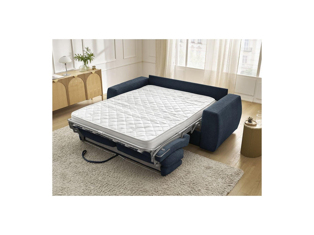 Hugo - Canapé Droit Convertible Ouverture Express - Tissu Texturé - 160X190