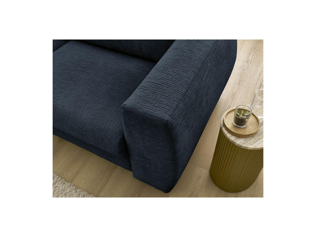 Hugo - Canapé Droit Convertible Ouverture Express - Tissu Texturé - 160X190